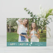 「ハッピーイースター」カスタムフォトグリモダンーンパステル シーズンカード (スタンド正面)