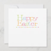 ハッピーイースター、カラフルイラストレーション、 (裏面)