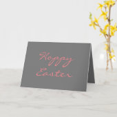 ハッピーイースター カード (黄色い花)