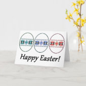 ハッピーイースター! カード (黄色い花)