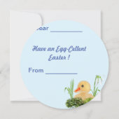 ハッピーイースター カード (裏面)