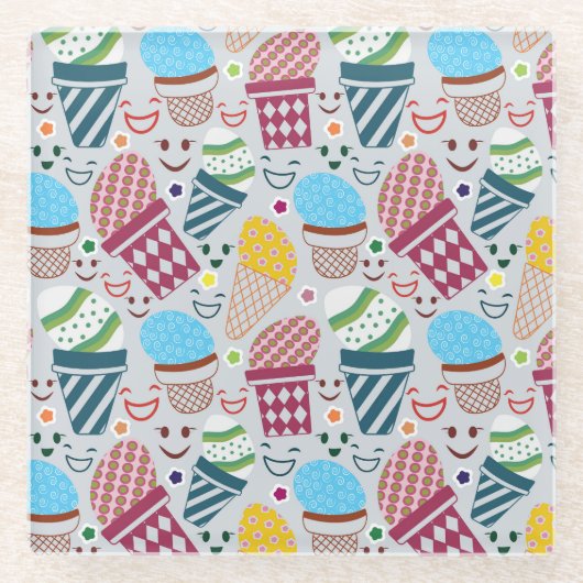 ハッピーイースター ガラスコースター (正面)