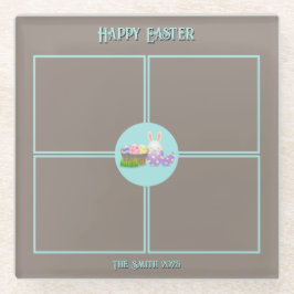 ハッピーイースター ガラスコースター