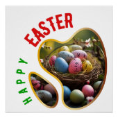 ハッピーイースター – キリスト教 ポスター (正面)