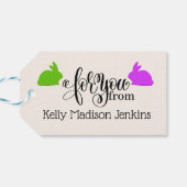 ハッピーイースター ギフトタグ (裏面横)