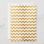 ハッピーイースター |グリッター金ゴールドフォトホリデーカード シーズンカード (裏面)