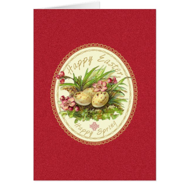 ハッピーイースター – グリーティングカード (正面)
