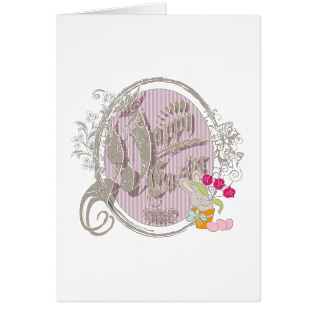 ハッピーイースター – グリーティングカード (正面)