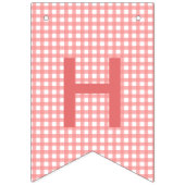 ハッピーイースター – コーラルギンガム&イースターバニー バンティングフラッグ (第2の旗)