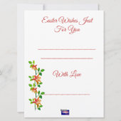 ハッピーイースター シーズンカード (裏面)