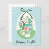 ハッピーイースター シーズンポストカード (正面/裏面)