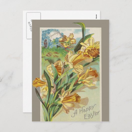 ハッピーイースター シーズンポストカード (正面/裏面)