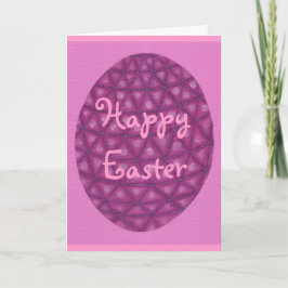 ハッピーイースター、ジオメトリック卵 – グリーティングカード シーズンカード