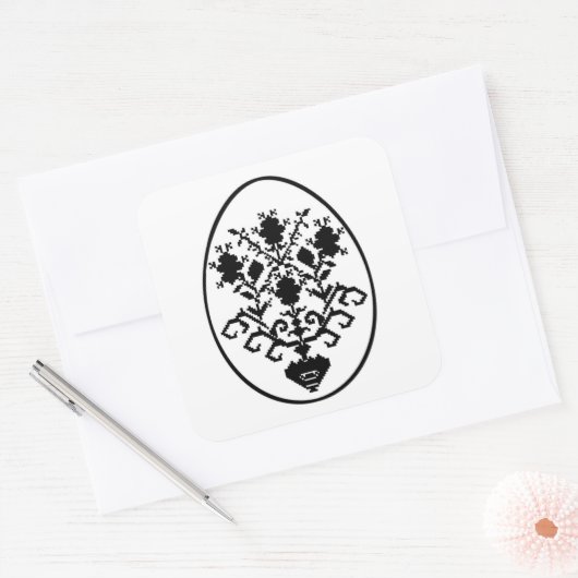 ハッピーイースター! スクエアシール (封筒)