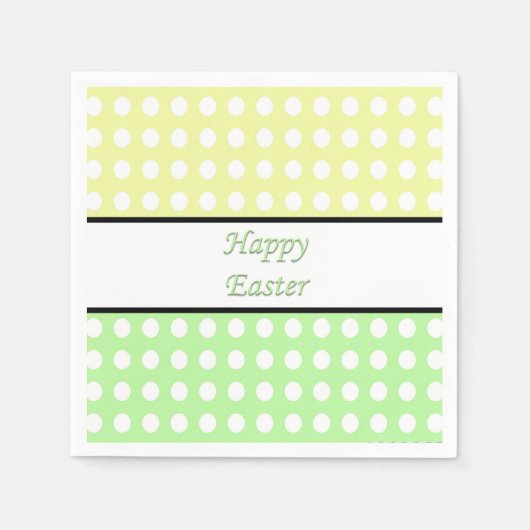 ハッピーイースター スタンダードカクテルナプキン (正面)