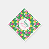 ハッピーイースター。 スタンダードカクテルナプキン (角)