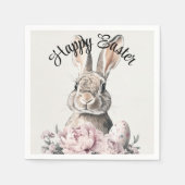 ハッピーイースター スタンダードカクテルナプキン (正面)