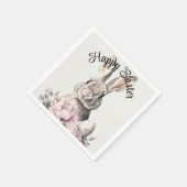 ハッピーイースター スタンダードカクテルナプキン (角)