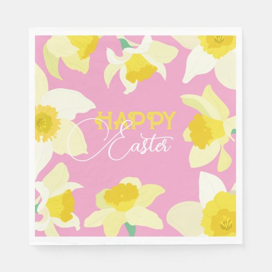 ハッピーイースター。 スタンダードランチョンナプキン (正面)