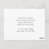 ハッピーイースター |ステンドグラスと十字架 ポストカード (裏面)