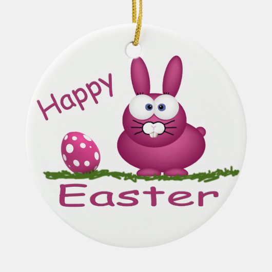 ハッピーイースター セラミックオーナメント (正面)