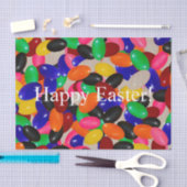 ハッピーイースター!ゼリー豆ティッシュペーパー贈与 薄葉紙 (クラフト)