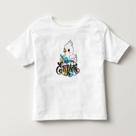 ハッピーイースター トドラーTシャツ (正面)