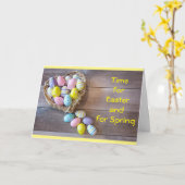 ハッピーイースター&ハッピーイースター春カード カード (黄色い花)