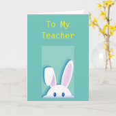 ハッピーイースター、ハッピー春、ハッピーエリーチカード カード (黄色い花)