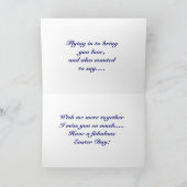 ハッピーイースター、ハミング鳥カード シーズンカード (内部)