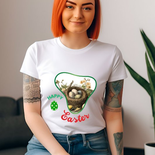 ハッピーイースター – バおもしろいニー Tシャツ