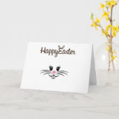 ハッピーイースター&バスケットのフルOおもしろい カード (黄色い花)