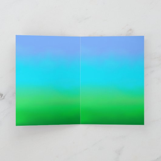 ハッピーイースター!バニーとシックのウサギ シーズンカード (内部)