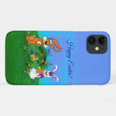ハッピーイースター!バニーとシックのウサギ Case-Mate iPhoneケース (裏面(横))