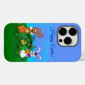 ハッピーイースター!バニーとシックのウサギ Case-Mate iPhoneケース (裏面 (横))