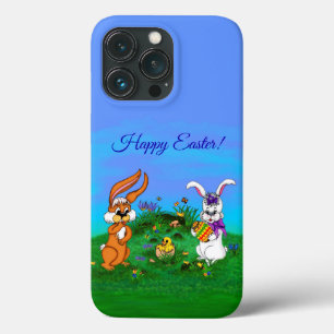 ハッピーイースター!バニーとシックのウサギ iPhone 13 PROケース