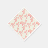 ハッピーイースター – バニーのパターン スタンダードカクテルナプキン (角)