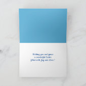 ハッピーイースター |バニーベビーヒックと柳の枝 シーズンカード (内部)