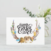 ハッピーイースター |バニーベビーヒックと柳の枝 シーズンカード (スタンド正面)