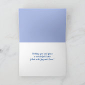 ハッピーイースター |バニーベビーヒックと柳の枝 シーズンカード (内部)