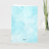 ハッピーイースター、バニー水のイースター卵の着色 シーズンカード (裏面)