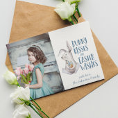 ハッピーイースター・バニー・ウィーズかわいい家族の写真 シーズンカード