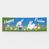 ハッピーイースター |バンニ色彩の鮮やかーとエッグ 横断幕 (横)