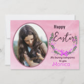 ハッピーイースター |バ実在ニーズの写真カード カード (正面)