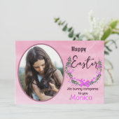 ハッピーイースター |バ実在ニーズの写真カード カード (スタンド正面)