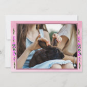 ハッピーイースター |バ実在ニーズの写真カード カード (裏面)