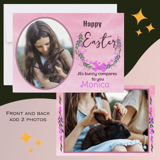 ハッピーイースター |バ実在ニーズの写真カード カード
