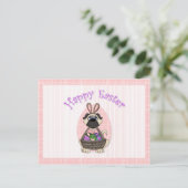 ハッピーイースター·パグ·ティーズ·アンド·ギ子供へフト、大人 シーズンポストカード (スタンド正面)