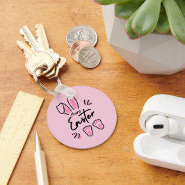 ハッピーイースター（ピンク） キーホルダー