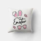 ハッピーイースター（ピンク） クッション (裏面)